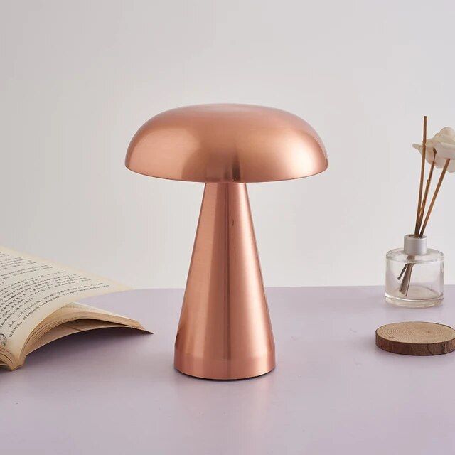 Minimalist Rechargeable LED Table Lamp – Touch Control, Cordless Bedside & Desk Light with Sleek Dome Design for Modern Home & Office - Kalesh Monk