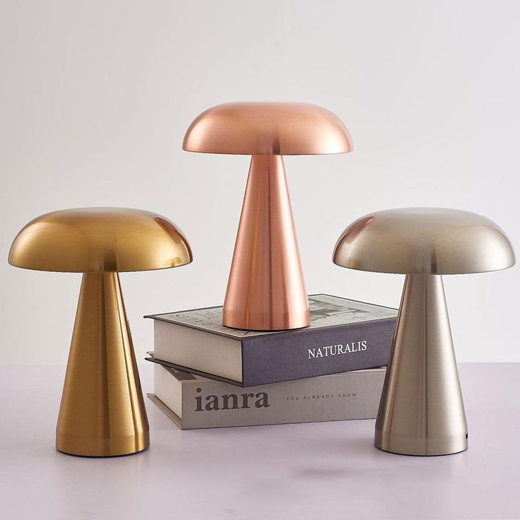 Minimalist Rechargeable LED Table Lamp – Touch Control, Cordless Bedside & Desk Light with Sleek Dome Design for Modern Home & Office - Kalesh Monk