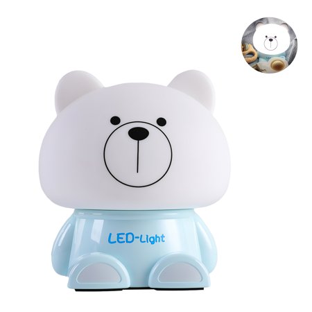 Silicone Teddy Bear Rechargeable LED Night Lamp - Kalesh Monk