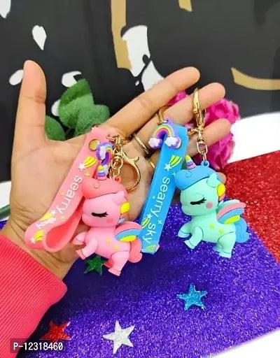 Unicorn 4 Design Set 3D Keychain (12 Pieces in Packet)