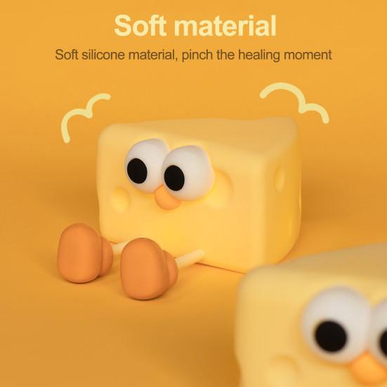 Cheese Silicone LED Night Light For Kids - Kalesh Monk
