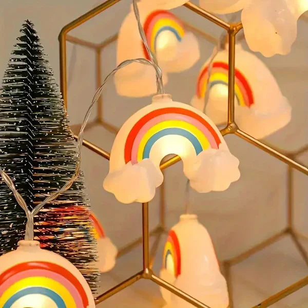 Rainbow & Cloud Festive String Lights - Kalesh Monk