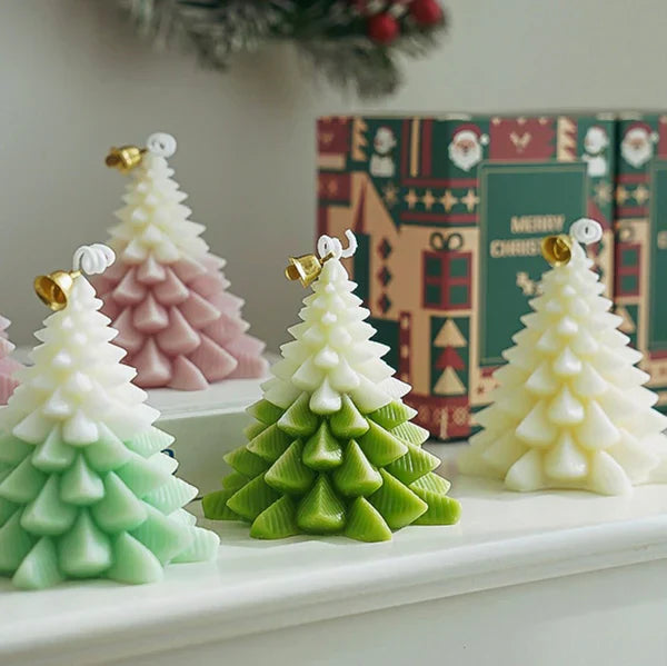 3D Christmas Tree Candle | Set of 3