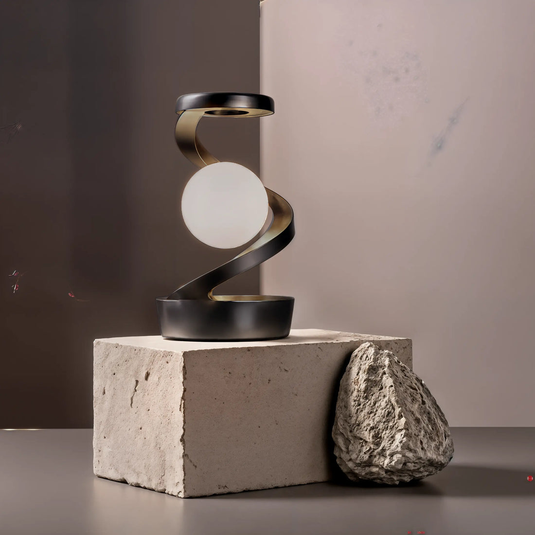 Rotating Wireless RGB Floating Moon Lamp - Kalesh Monk