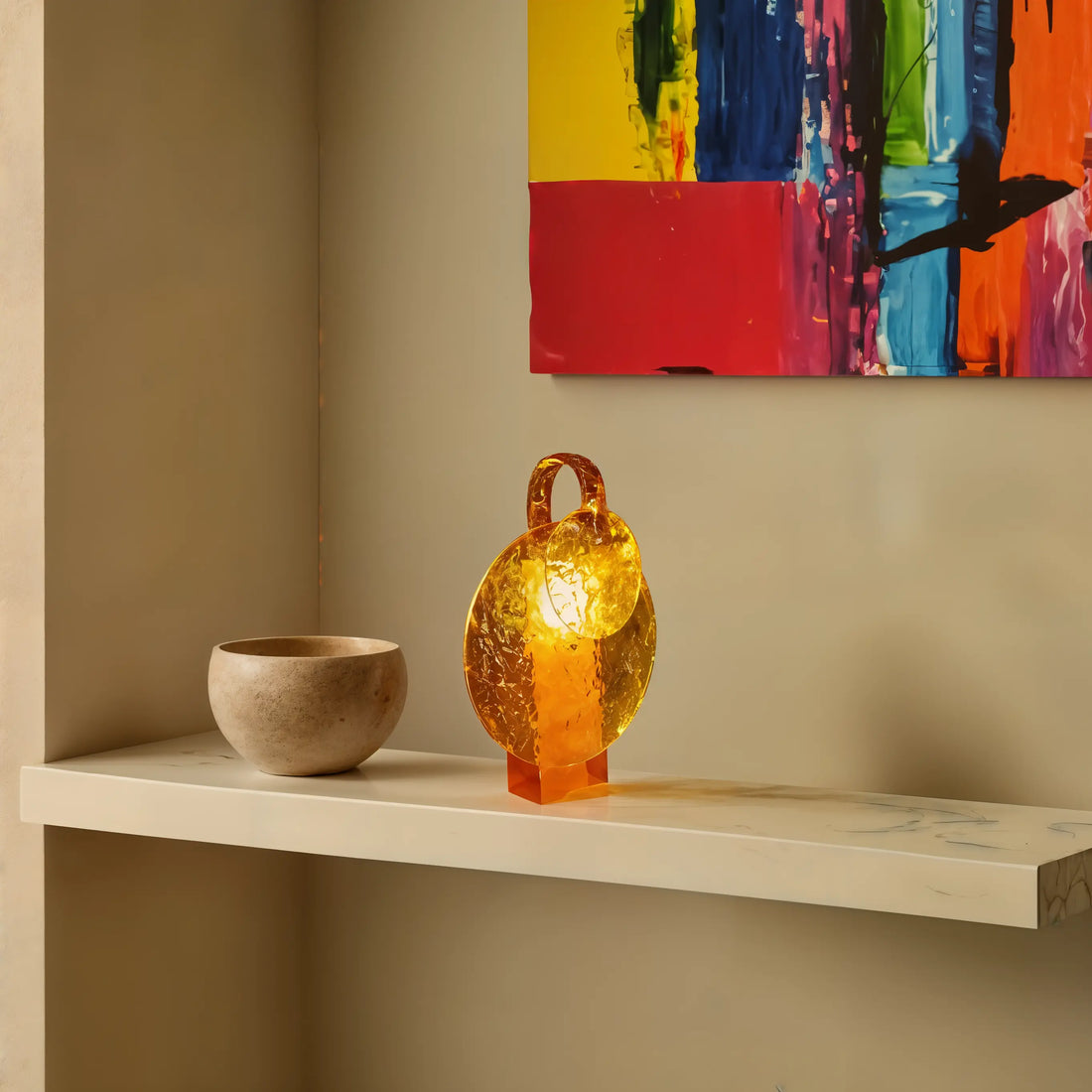 Rotating Rippling Night Light Lamp - Kalesh Monk