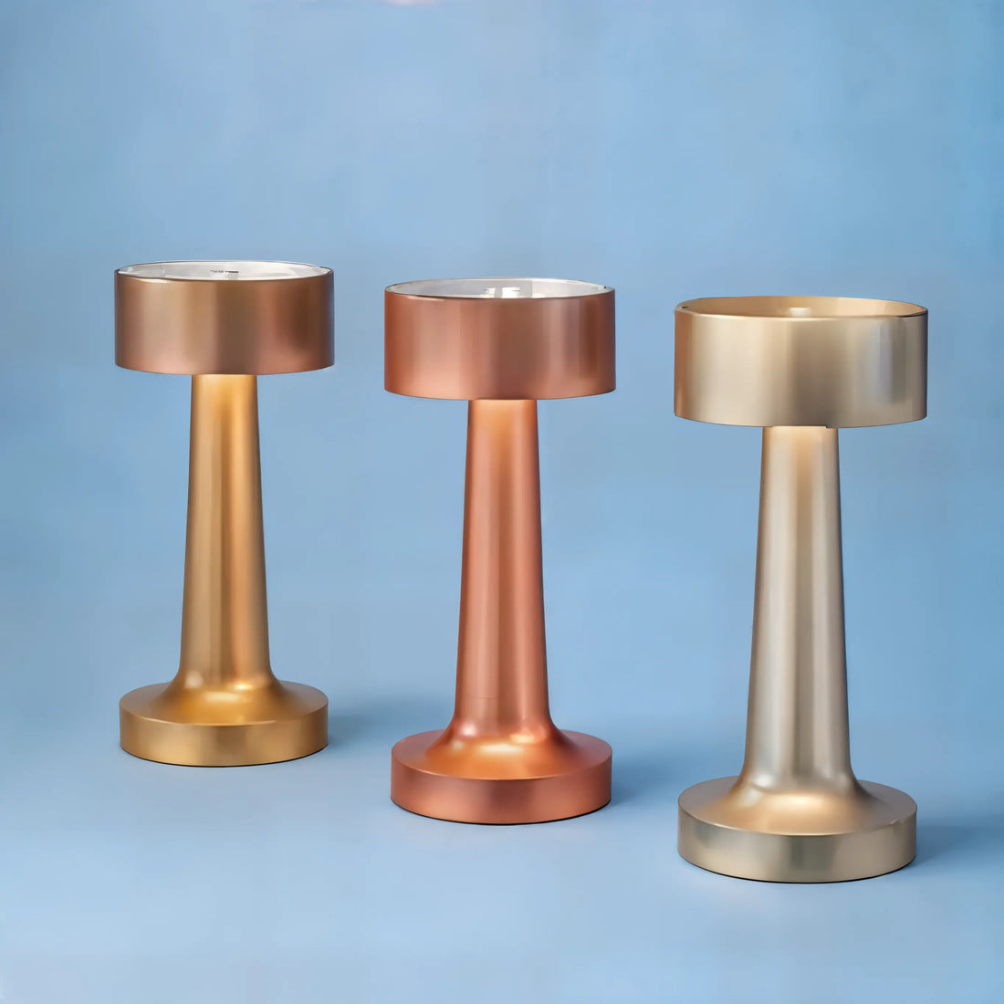 Cylinder Rechargeable LED Table Lamp – Touch Dimming, Cordless Design, Flicker-Free Eye Protection Light for Home & Office - Kalesh Monk