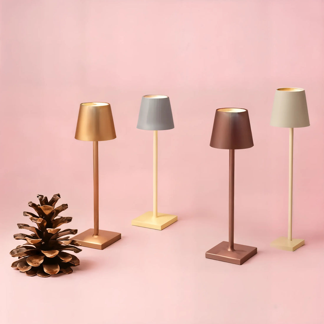 Rechargeable LED Touch Lamp for Desk & Bedside | Wireless Dimmable Table Light | Minimalist Home & Office Decor - Kalesh Monk