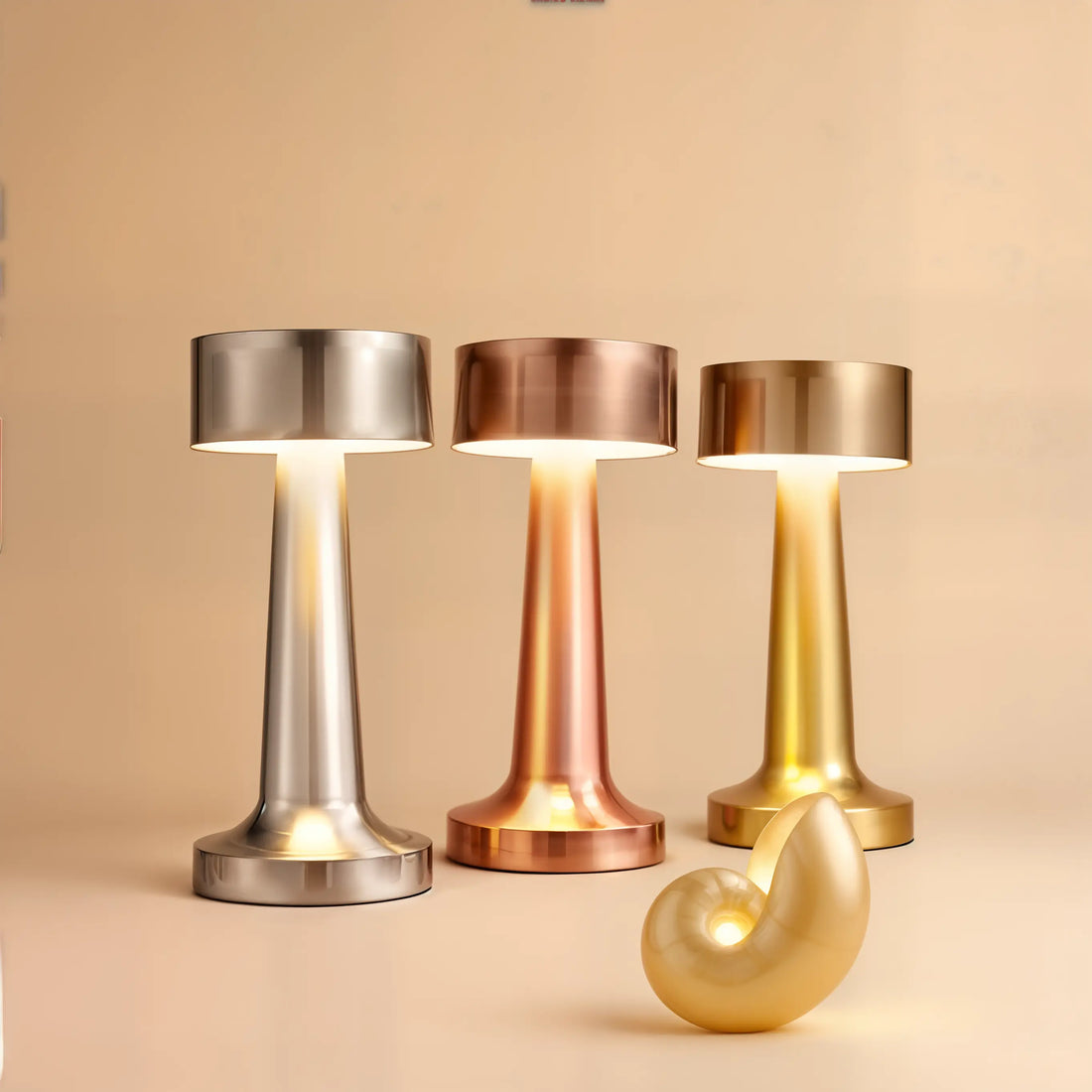 Cylinder Rechargeable LED Table Lamp – Touch Dimming, Cordless Design, Flicker-Free Eye Protection Light for Home & Office - Kalesh Monk
