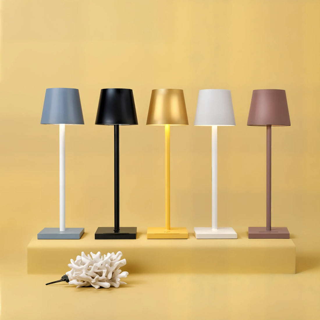 Rechargeable LED Touch Lamp for Desk & Bedside | Wireless Dimmable Table Light | Minimalist Home & Office Decor - Kalesh Monk