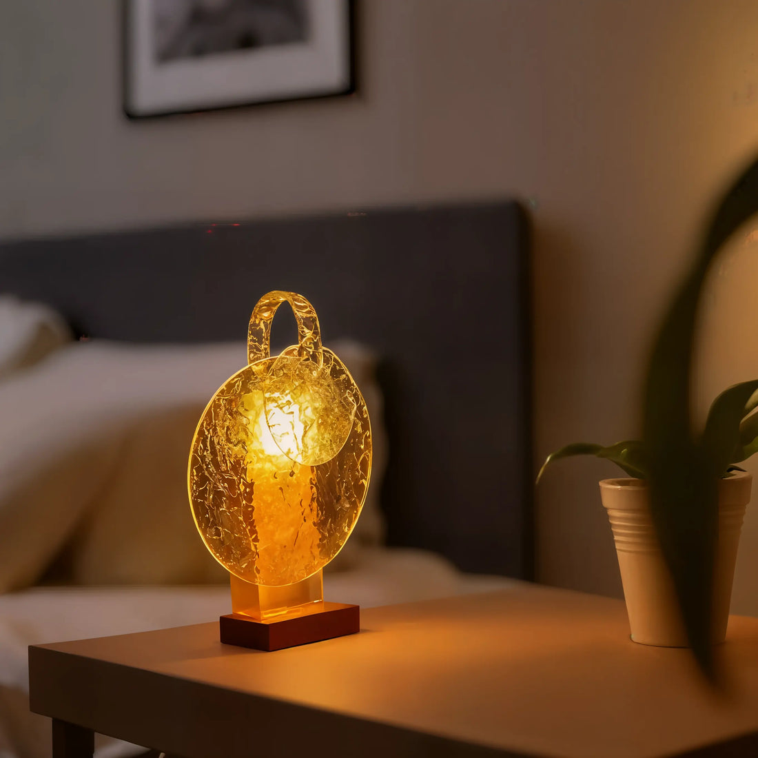 Rotating Rippling Night Light Lamp - Kalesh Monk