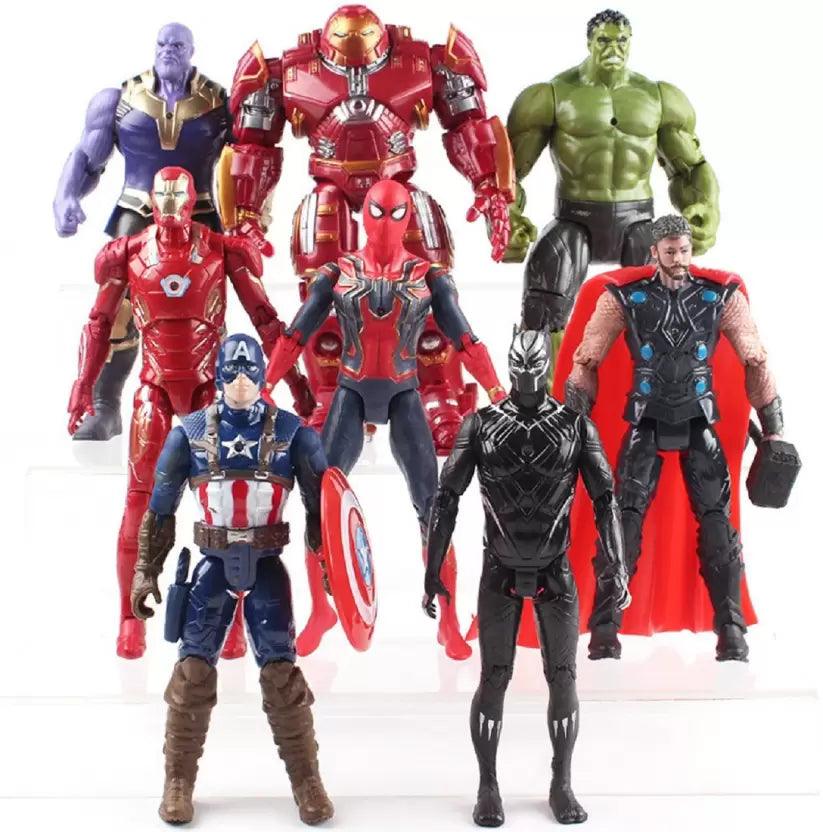 Avengers 8pcs Set Action Figure 18cm (Moveable)