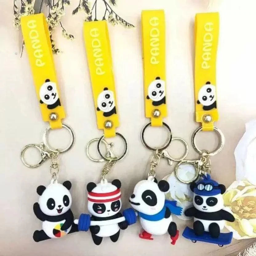 Panda 4 Design set 3D Keychain (12 Pieces in Packet)