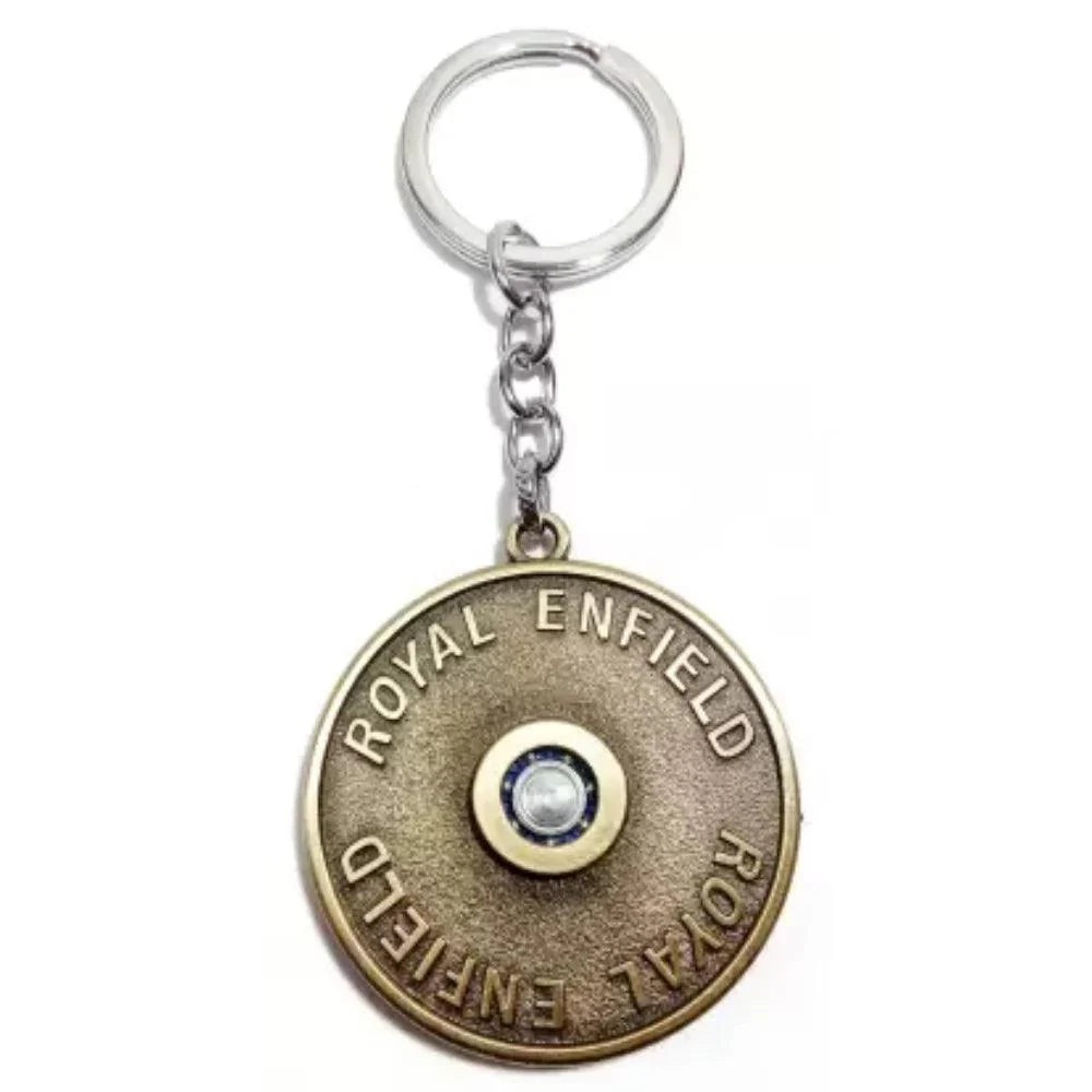 Bullet Bike Spinning Metal keychain