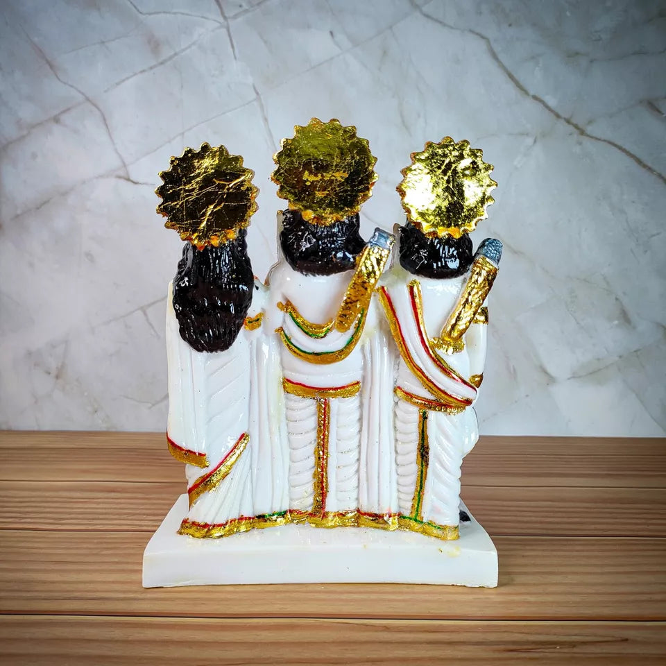 Marble Polish Ram Darbar Statue Sculpture Handicraft - Kalesh Monk