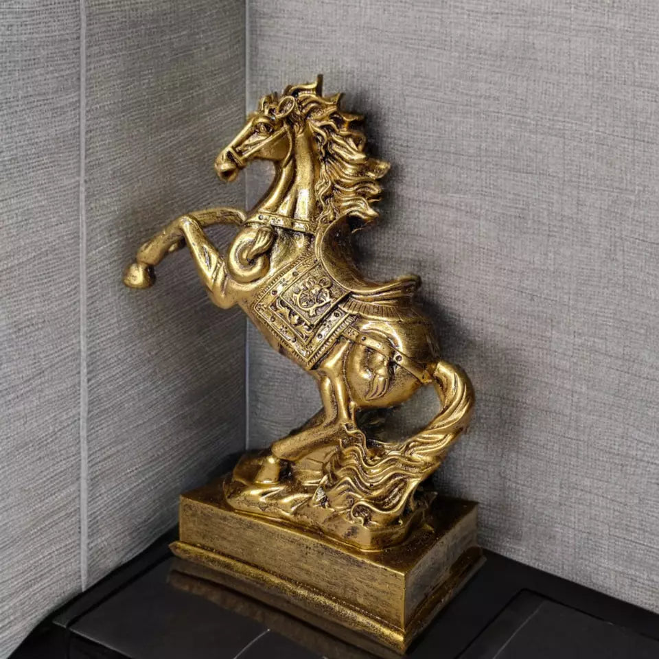 Handcraft Horse Statue for Home Decoration, Feng Shui Horse for Gift Showpiece - Kalesh Monk