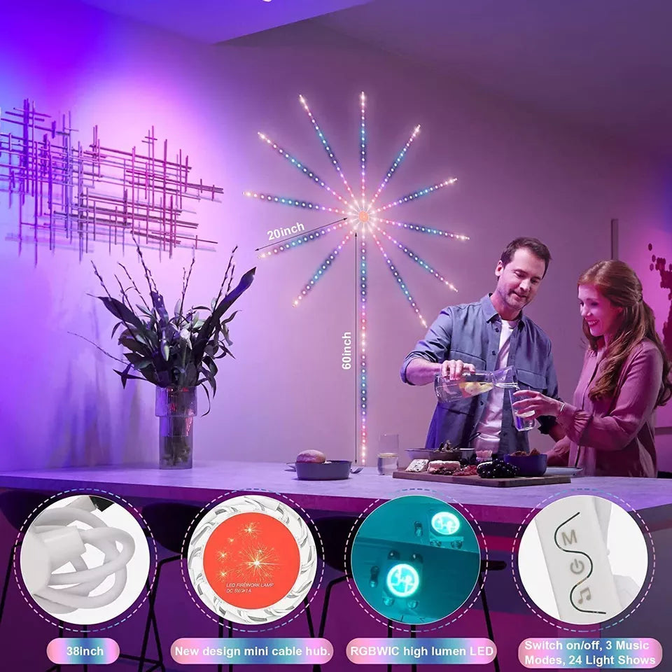 Smart Firework Lights with Remote/APP Control - Kalesh Monk
