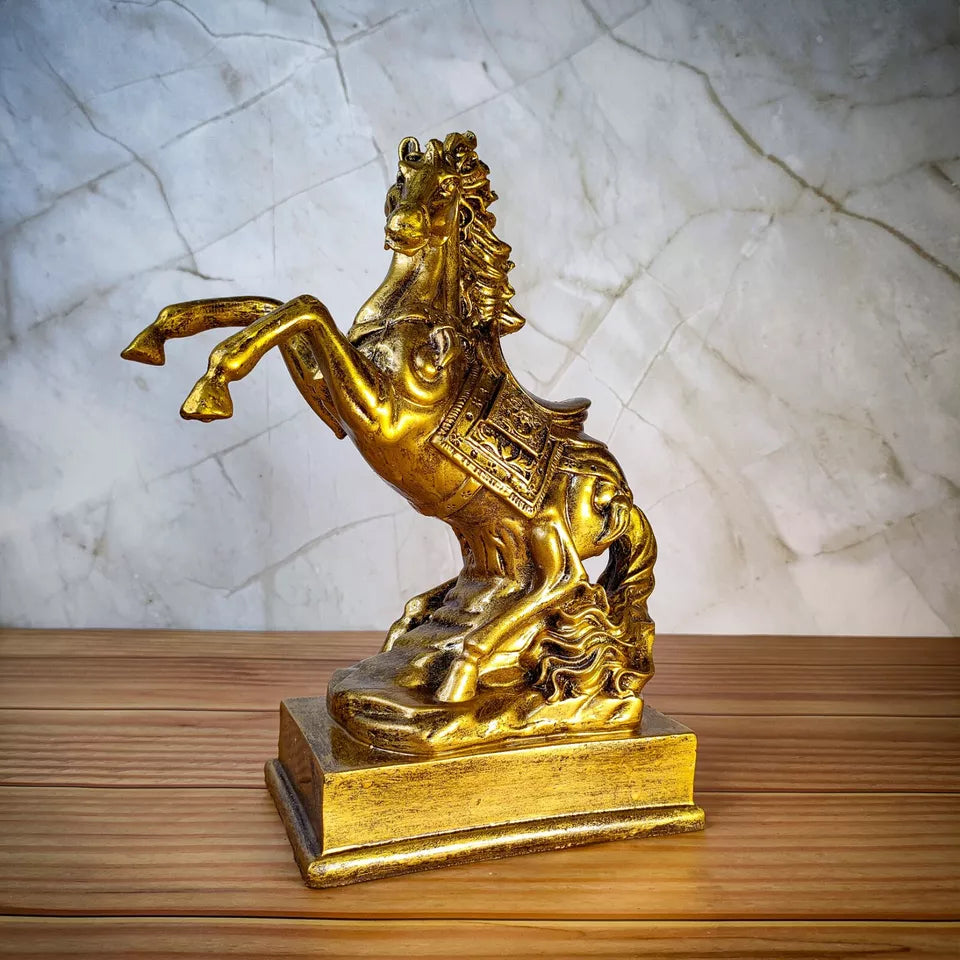 Handcraft Horse Statue for Home Decoration, Feng Shui Horse for Gift Showpiece - Kalesh Monk