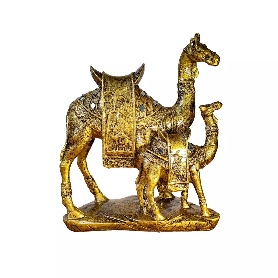 Indian Handcraft Camel Statue for Home Decor Showpiece - Kalesh Monk