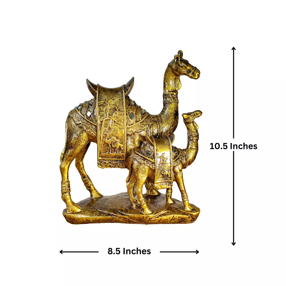 Indian Handcraft Camel Statue for Home Decor Showpiece - Kalesh Monk