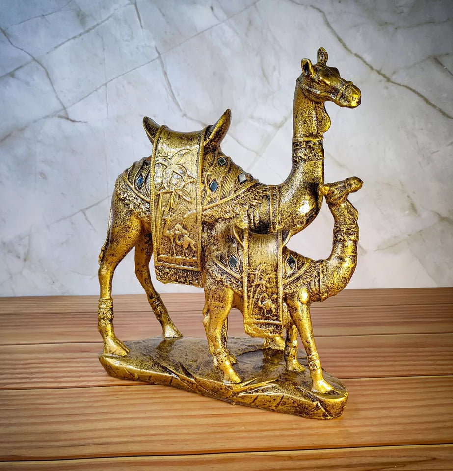 Indian Handcraft Camel Statue for Home Decor Showpiece - Kalesh Monk