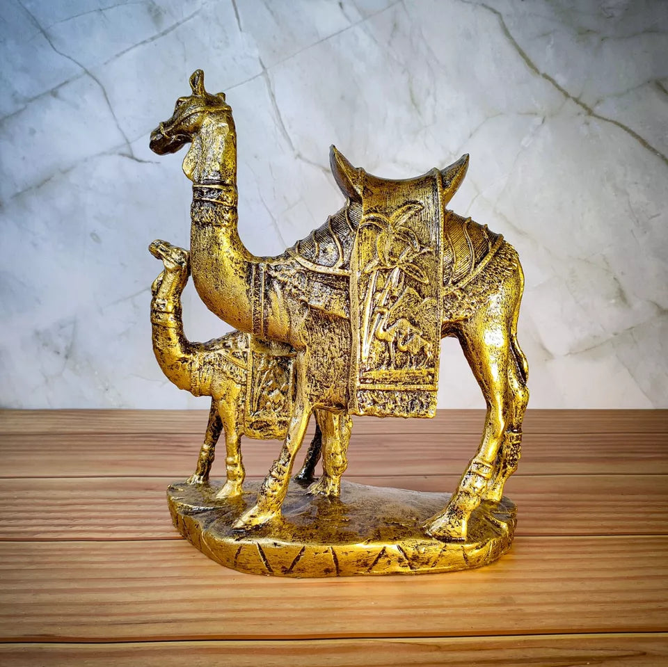 Indian Handcraft Camel Statue for Home Decor Showpiece - Kalesh Monk