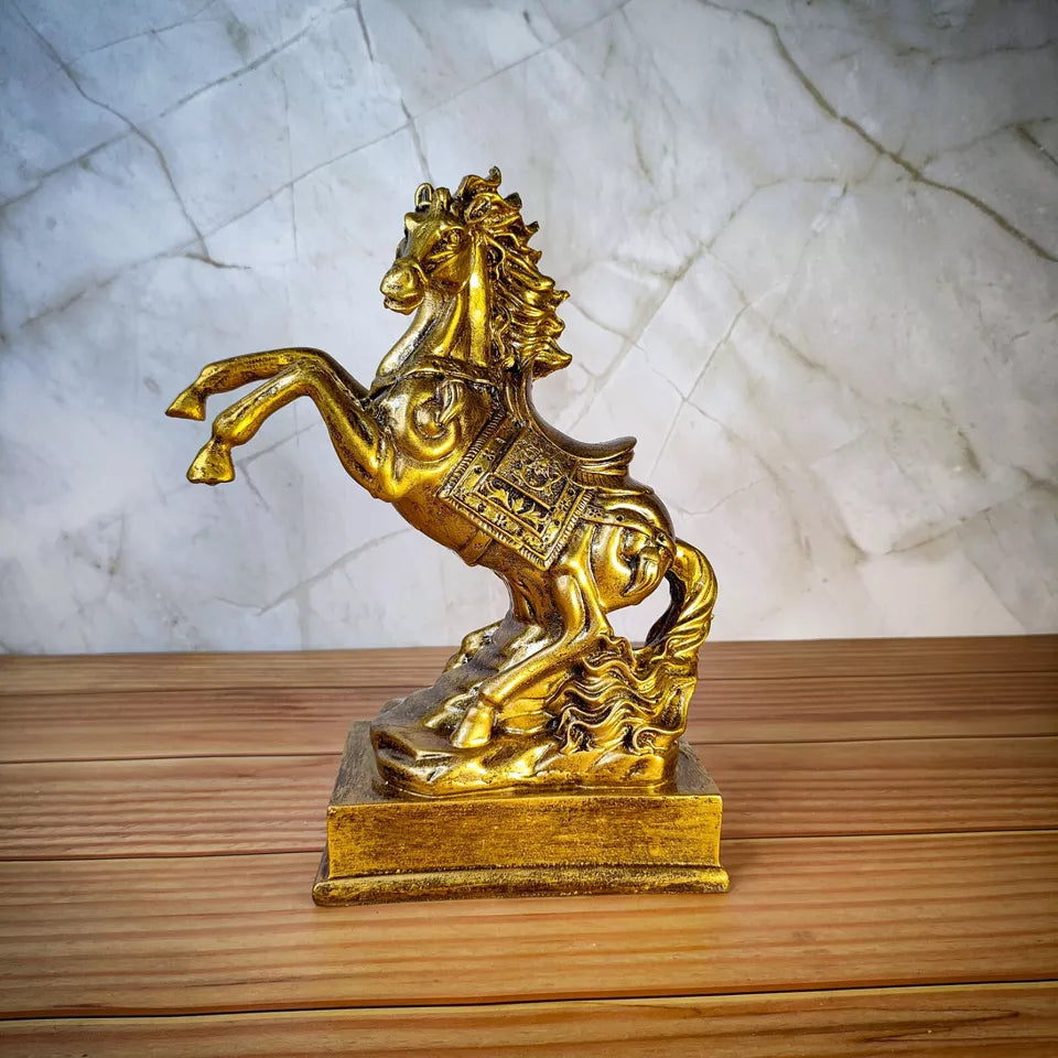 Handcraft Horse Statue for Home Decoration, Feng Shui Horse for Gift Showpiece - Kalesh Monk
