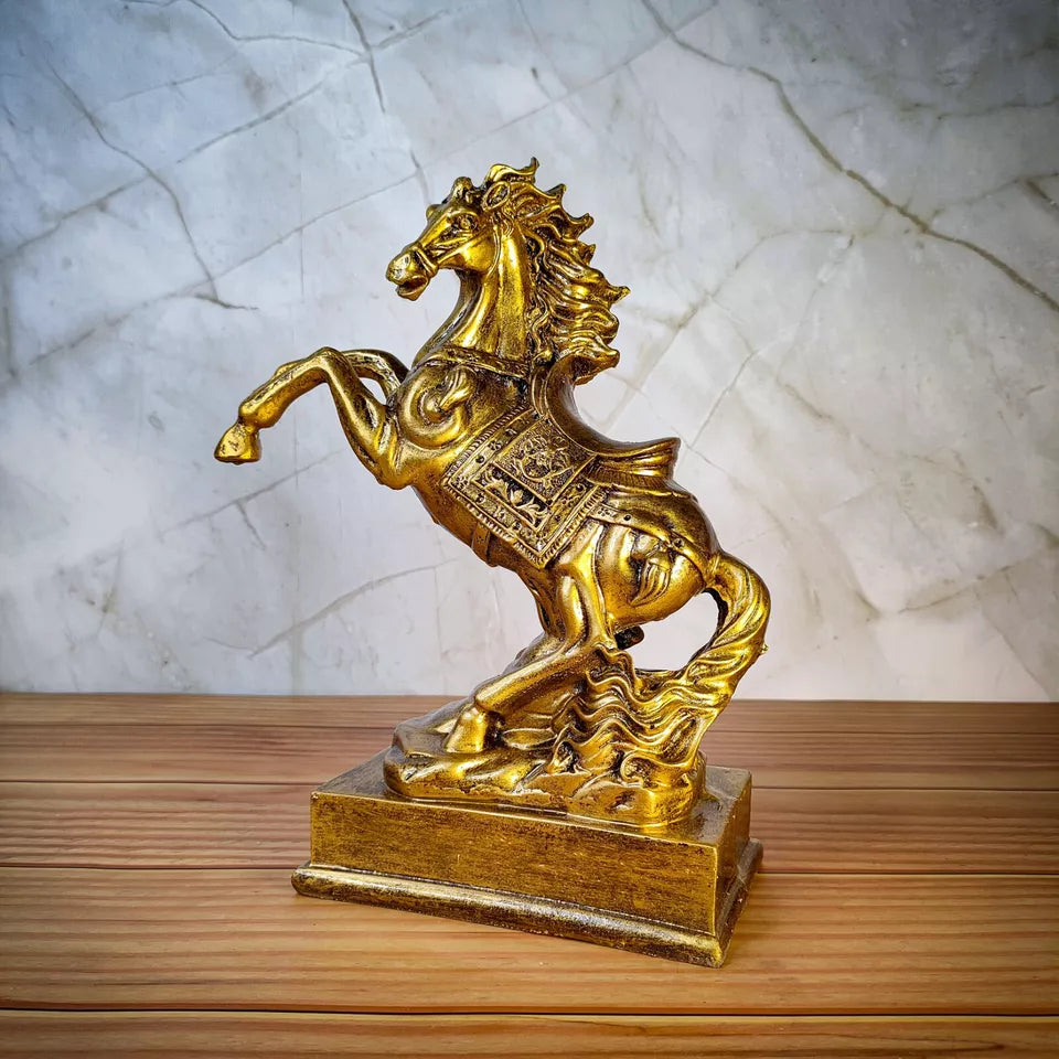 Handcraft Horse Statue for Home Decoration, Feng Shui Horse for Gift Showpiece - Kalesh Monk