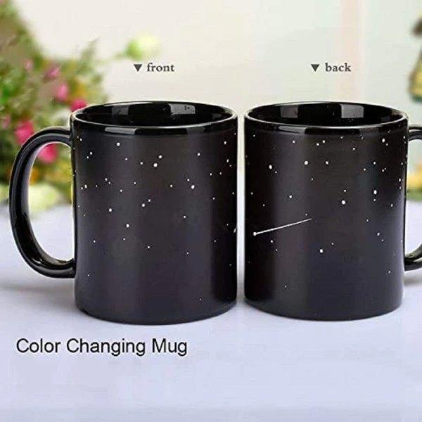 Ceramic Black Universe Colour Changing Mug, For Home